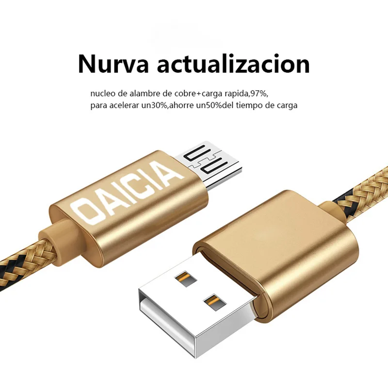 1 м 2 м Micro USB кабель 3A Быстрая зарядка Microusb кабель для зарядки samsung Xiaomi Redmi Note 5 Pro Android Micro USB зарядное устройство