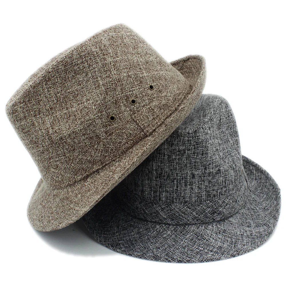 Шляпа от солнца для мужчин и женщин Пляжная Федора шляпа трилби джентльменов пап