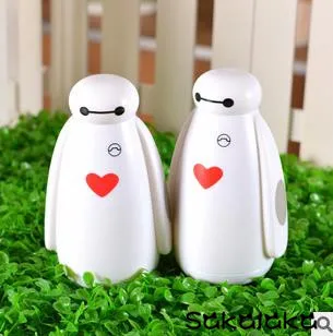 300 мл Baymax дети из нержавеющей стали термальная Герметичная Бутылка Для Воды милый