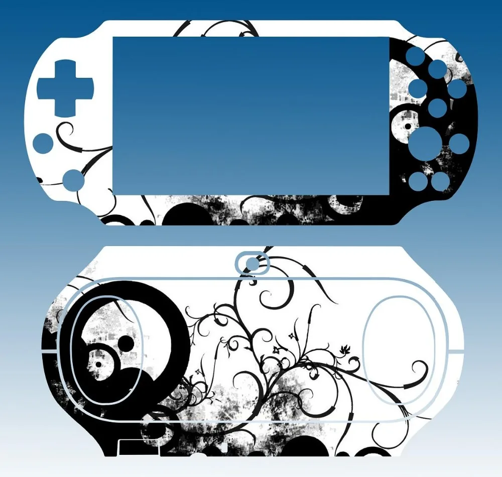 Черная и белая виниловая Защитная пленка для кожи Sony PS vita 2000 PSvita PSV наклейки