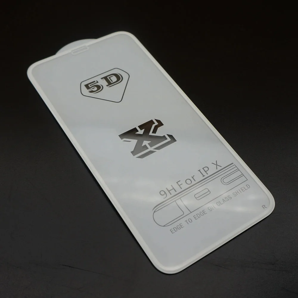 Защитная пленка SMILYOU 5D с закругленными краями для iphone X 8 7 6S 6 Plus x new 3D защита из