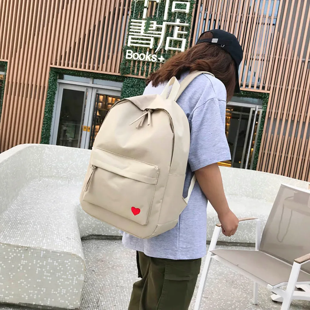 Водонепроницаемый женский рюкзак в японском стиле, однотонные рюкзаки Mochila Feminina Mujer, дорожная сумка для девочек-подростков, школьный ранец 7,2