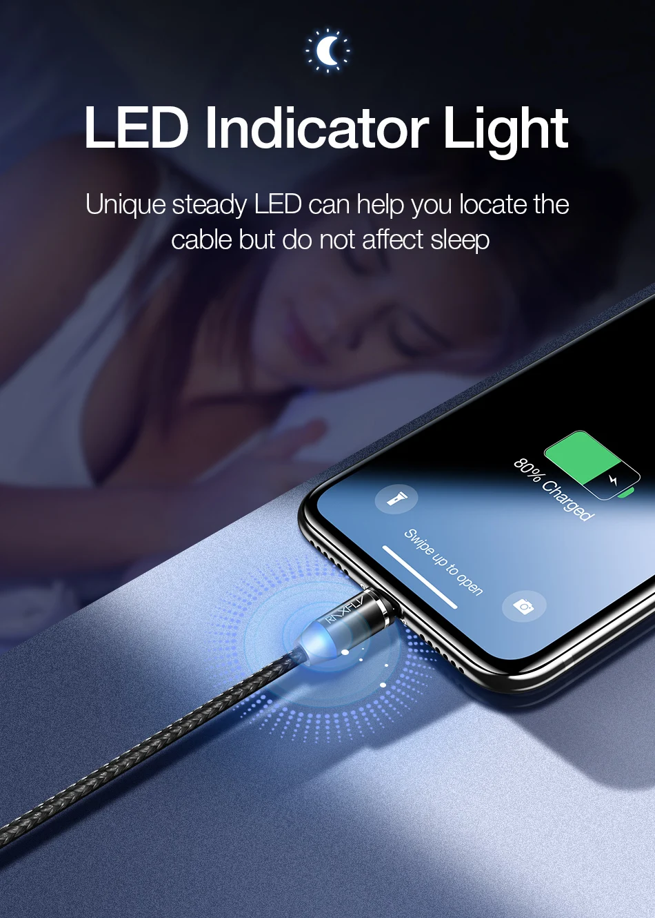 Магнитный кабель RAXFLY Micro usb type C кабель для iPhone 11 Pro Max Xiaomi Redmi провод для быстрого заряда 1 м светодиодный магнитный кабель для зарядки