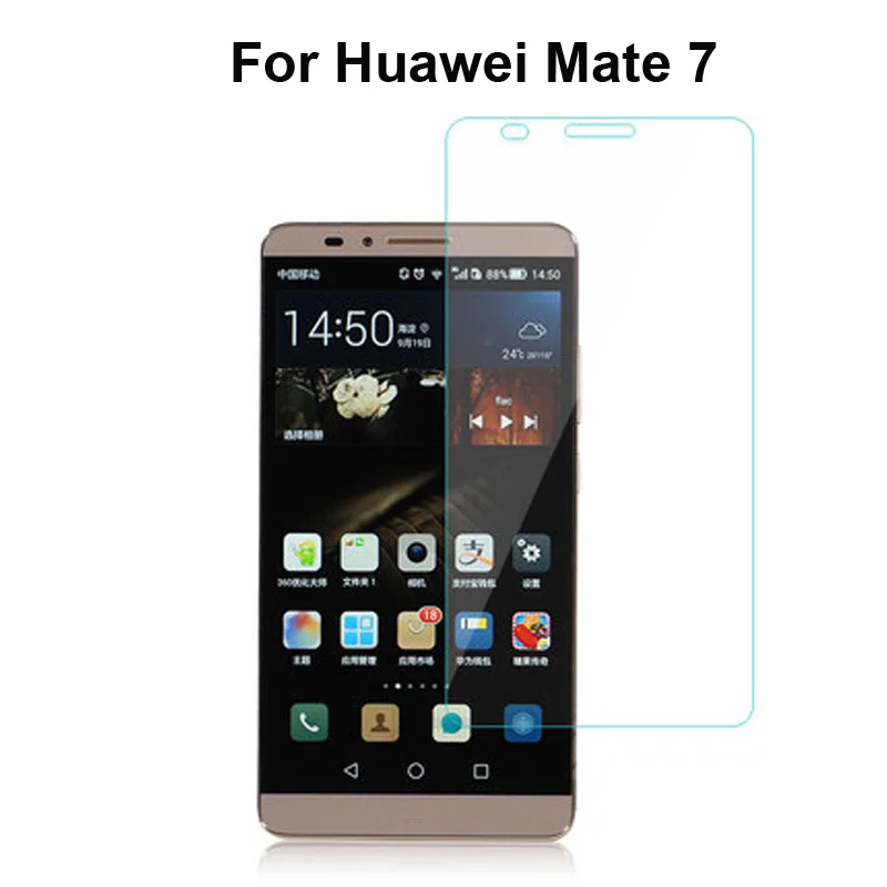 Закаленное стекло для Huawei Mate 7 защитная пленка на экран Mate7 жесткая Защитная