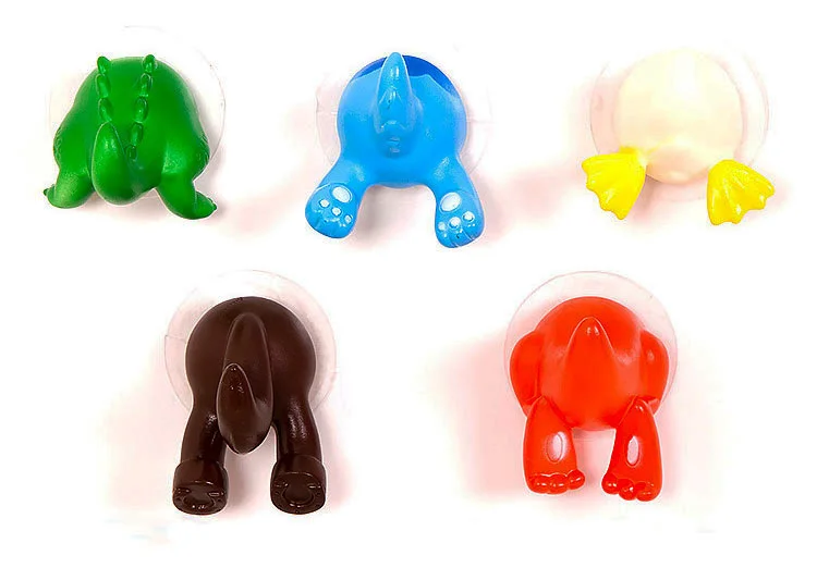 2017 новые декоративные Мультяшные животные хвост крюк смешные формы настенные