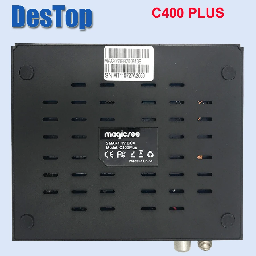 Magicsee C400 Plus Amlogic S912 Octa Core ТВ коробка 3 ГБ+ 32 ГБ, Android 4 K смарт ТВ коробка DVB-S2 DVB-T2 кабель двухъядерный процессор Wi-Fi 3 предмета в комплекте