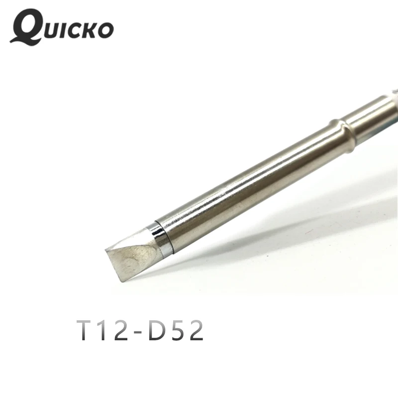 QUICKO T12-D24 D52 форма серии D сварочные железные наконечники для FX9501/951/907 T12 ручка OLED& STC-LED T12 паяльная станция 7s расплава олова