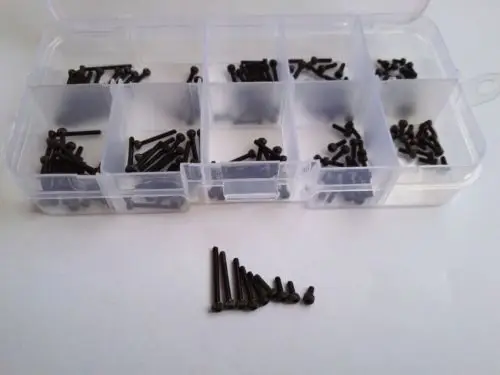180 шт. набор черных шестигранных болтов с головкой|allen bolt|bolts hexhex bolt |