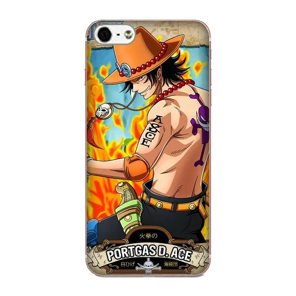 TPU чехол для телефона Apple iPhone 4 4S 5 5C 5S SE 6 6S 7 8 Plus X XS Max XR Portgas D Ace One Piece | Мобильные