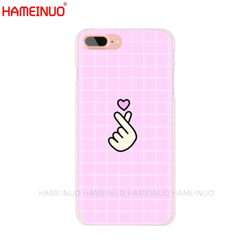 Чехол HAMEINUO для мобильного телефона черно белый с сердечком iphone X 8 7 6 4 5 6s SE 5c