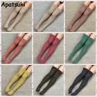 8 партЛот, блестящие кукольные чулки для кукол блайз, эластичные чулки до бедра, длинные носки для Барби 16, аксессуары для кукол