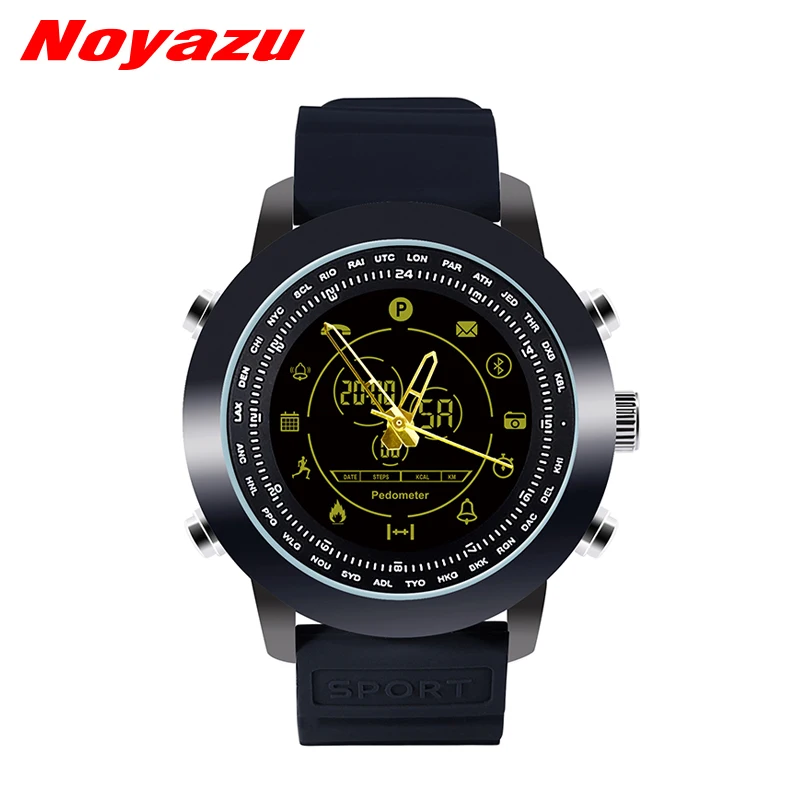 Noyazu Новое поступление DX18 умные спортивные часы кожаный ремешок водостойкий