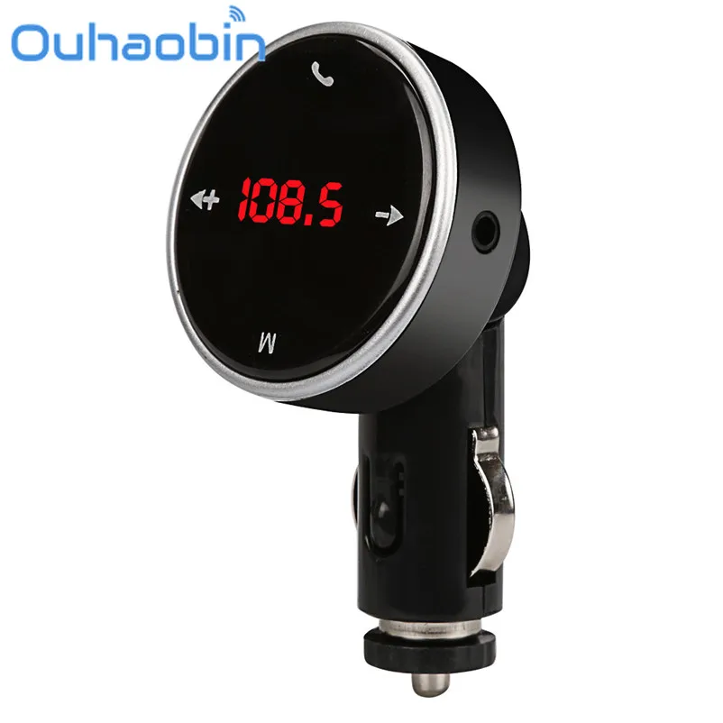 Ouhaobin 4 в 1 руки быстро Беспроводной Bluetooth FM передатчик + AUX модулятор Автомобильный