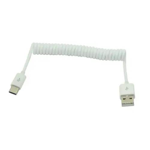 

CY Stretch USB-C 3.1 Type C Male to Standard USB 2.0 A Male Data Cable White 100cm