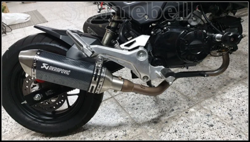Akrapovic выхлопная труба мотоцикла MSX125 без шнуровки Escape Moto глушитель выхлопной