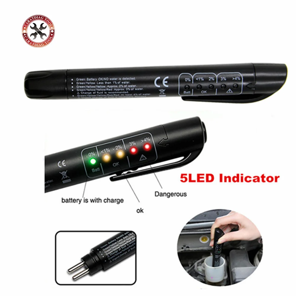 For ALL the CARS Newest Car Brake Fluid Tester Diagnostic Tools 5 Leds Universal Testing Free Shipping | Автомобили и мотоциклы