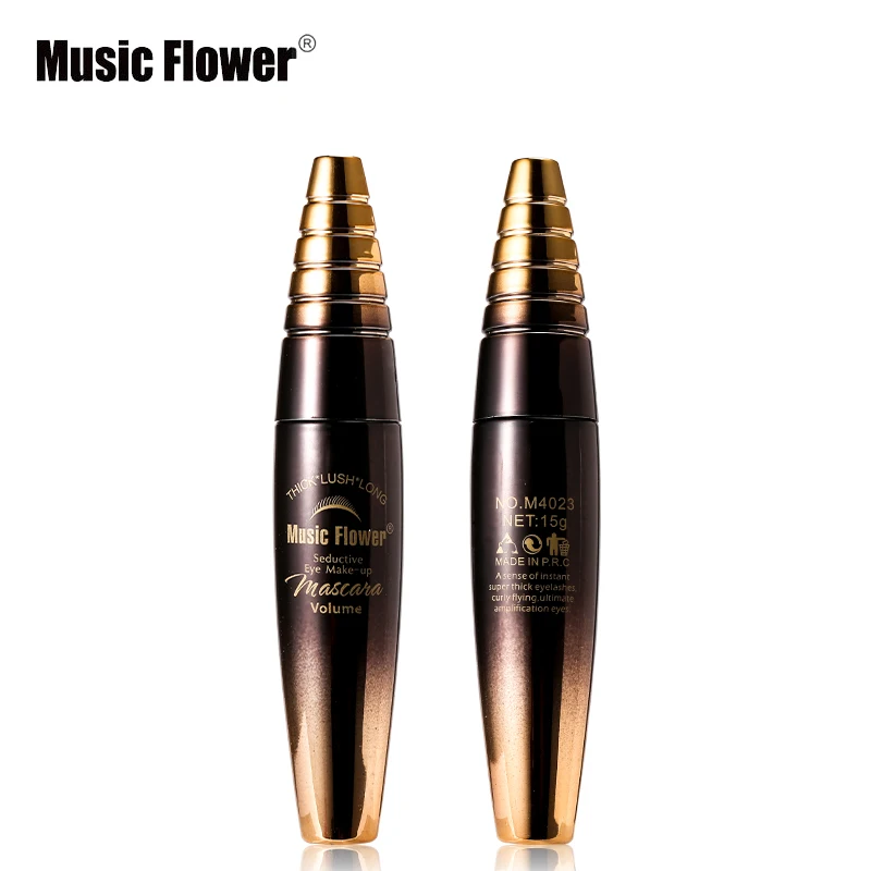 Тушь для ресниц Music Flower ультрачерная тушь макияжа густая пышная долговечная