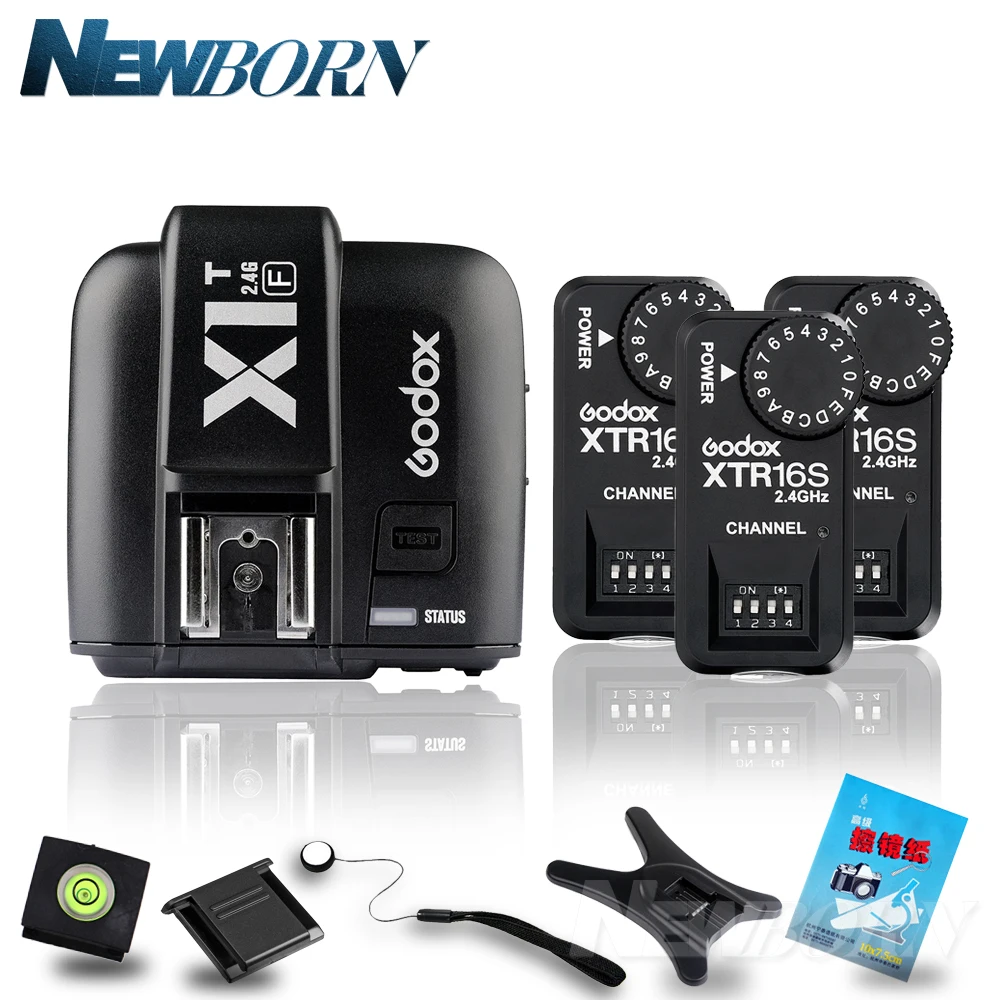 Беспроводной триггер Godox X1T F TTL 2 4G для Fujifilm + 3X XTR 16S приемник вспышки