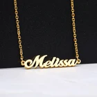 Ожерелья с именем для нее, ожерелье с именем на заказ, ожерелья с именем на заказ, Золотая цепочка, цепь из нержавеющей стали, подарок для женщин