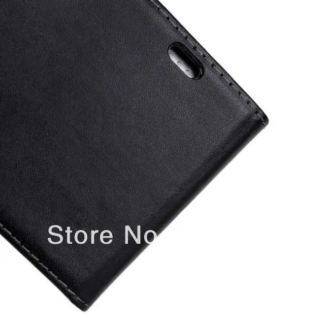 Hot Sales Black Genuine Leather Flip Cover Case for hTC One Max T6 8088 Phone Free Shipping | Мобильные телефоны и