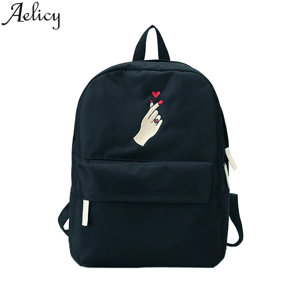 Рюкзак Aelicy для женщин и девочек модный холщовый рюкзак с вышивкой сумка на плечо