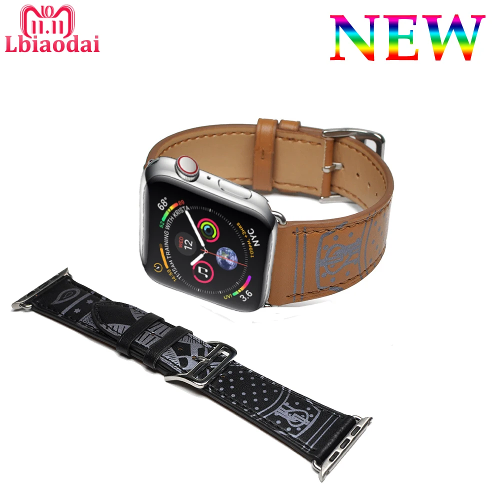 Кожаный ремешок для apple watch band 42 мм/38 мм 44 40 correa iwatch series 4 3 2 1 браслет на запястье