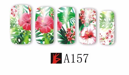 Сладкий тренд 48 листов цветок/леди Водные Наклейки для ногтей переводные наклейки для ногтей Красота Полный Обертывания маникюр декор LAA145-192