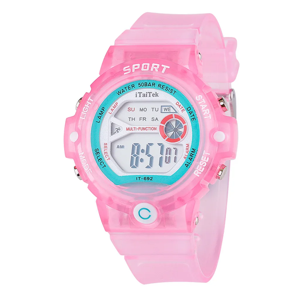 Reloj mujer женские часы спортивные часы многофункциональные водонепроницаемые светящиеся модные электронные часы bayan kol saati