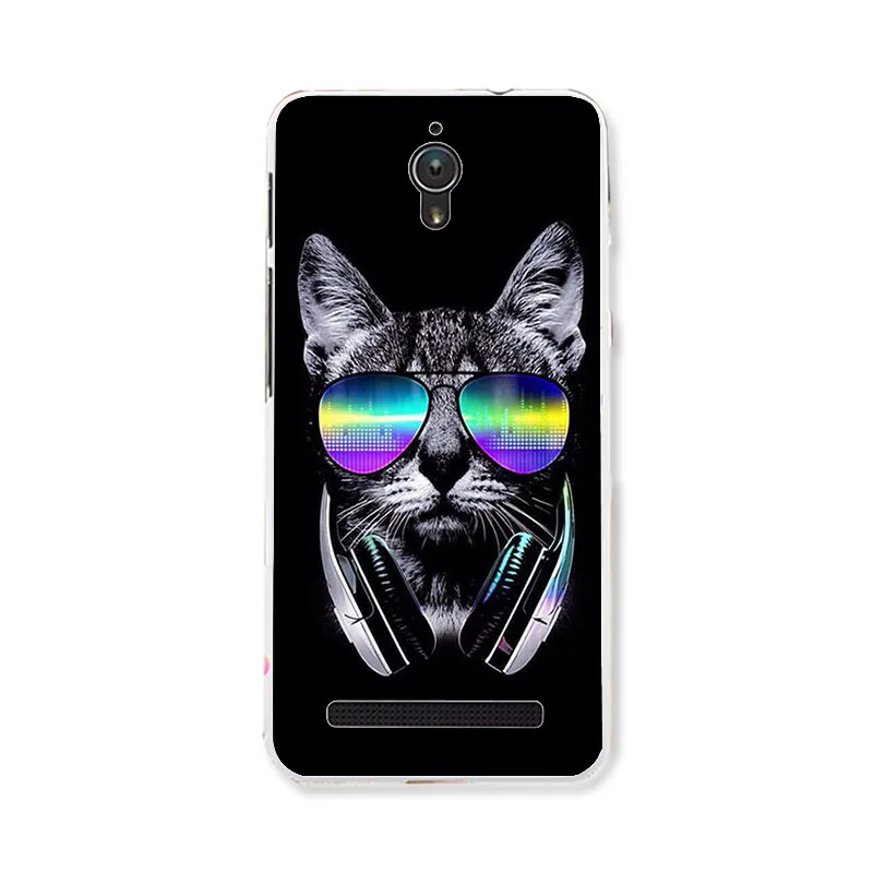 R048 Мягкие чехлы из ТПУ для Asus Zenfone C, силиконовая задняя крышка для Asus Zenfone C ZC451CG Z007 ZenfoneC, 4,5 дюймов, окрашенный бампер - Цвет: R048