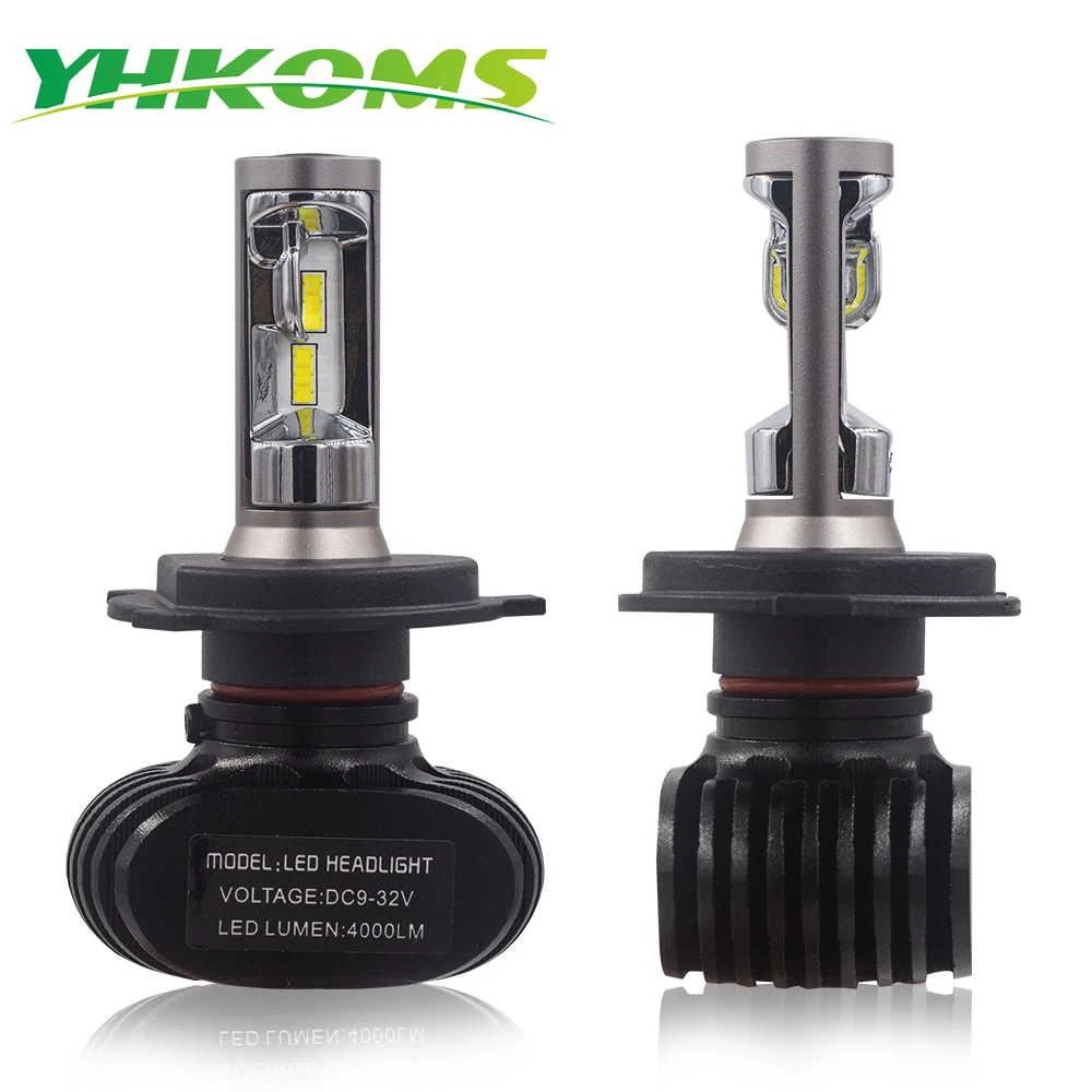 YHKOMS H4 H7 H8 H9 H11 9005 9006 880 881 H1 H3 автомобиля светодиодный фар S1 CSP налобный фонарь 50 вт