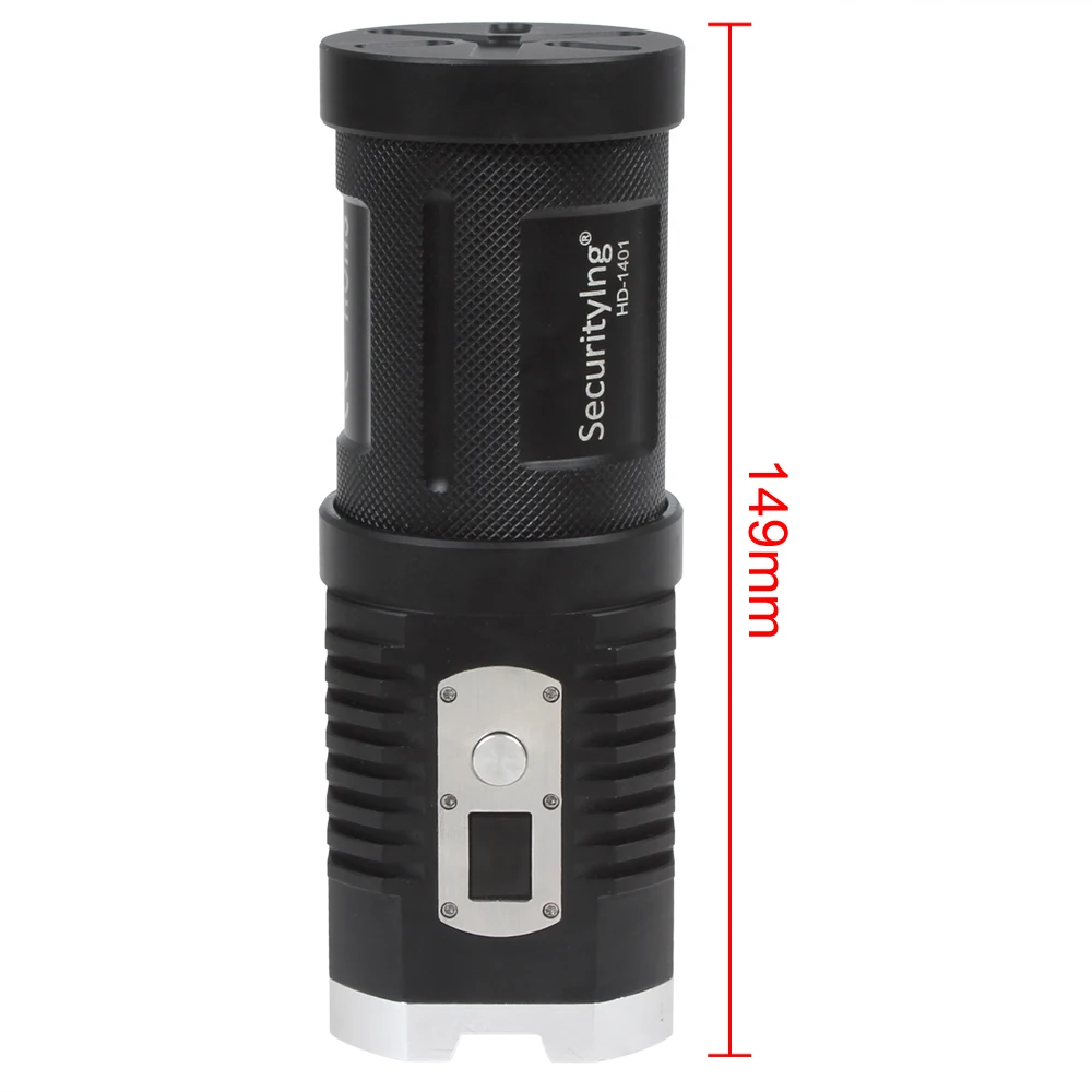 Водонепроницаемый 5000LM HD-1401 4 x XM-L2 U2-1A светодиодный фонарик с цифровым дисплеем |