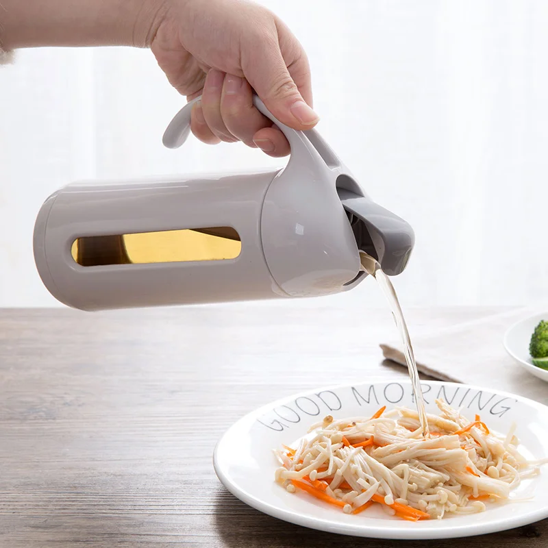 Aytomatic открывающаяся стеклянная бутылка для масла герметичная Бытовая Кухня
