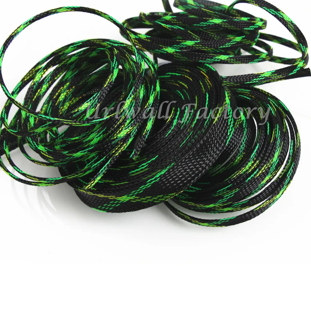 8 Размеры 4/6/8/10/12/15/20/25 мм изоляции плетеные sleeving Tight ПЭТ расширяемая 10 м кабель