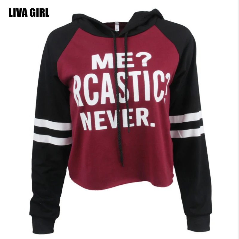 ЛИВА девушка 2017 Повседневное свитер с капюшоном Для женщин Толстовки длинным