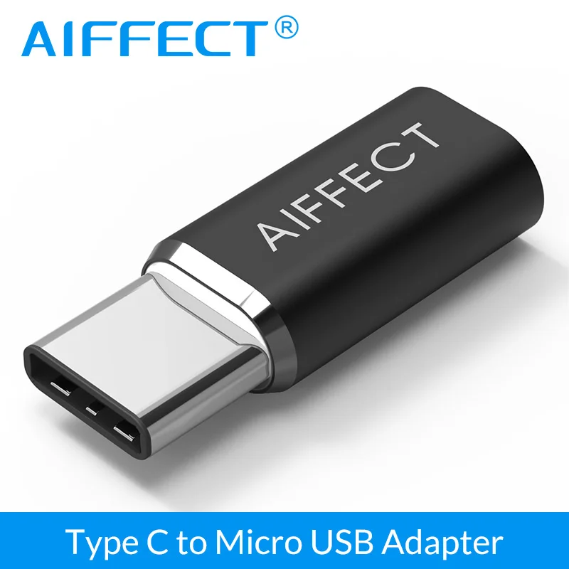 AIFFECT Mini Высокое качество Type C к Micro USB адаптер type конвертер B для Samsung Xiaomi LG c