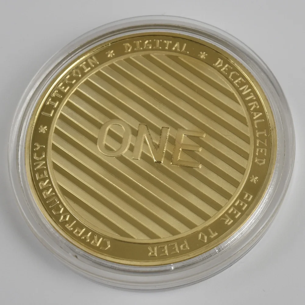 

Hot 50pcs/Lot Litecoin coin cryptocurrency Metal Coin For Souvenir