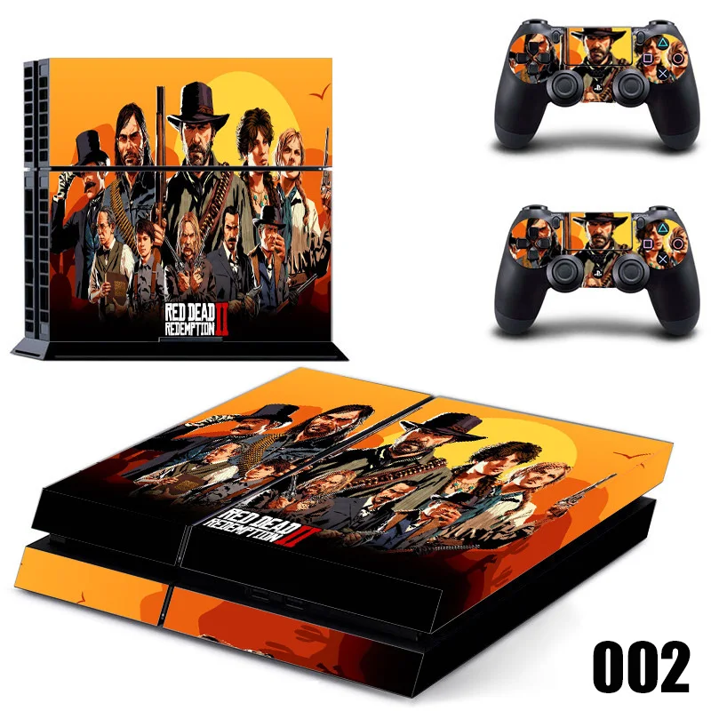 Для PS4/PS4 Slim/PS4 Pro игровая консоль и контроллер наклейка s красный изображения из