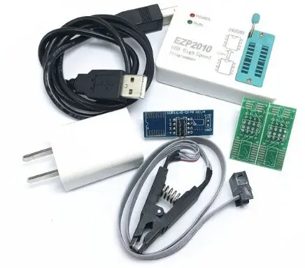 EZP2010 with socket 1 комплект EZP2010 Высокоскоростной USB SPI программа+ зажим для проверки ИС разъем - Цвет: EZP2010 with socket