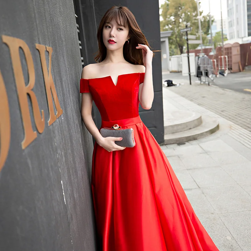 Robe De Soiree Suosikki вечернее платье для свадьбы банкета элегантное винно-Красное