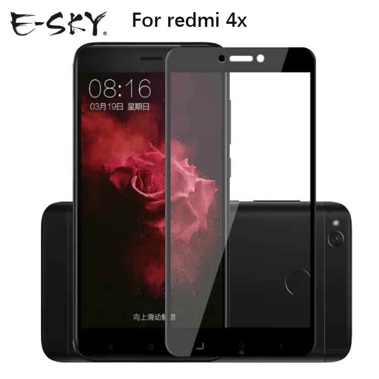 (3 шт.) Защитная пленка для экрана E-SKY 9 H полное покрытие xiaomi redmi 4A 4X note4 note5A