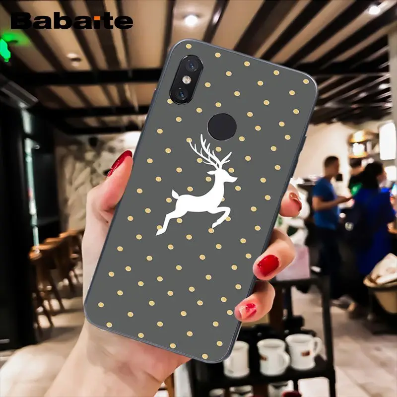 A3 Babaite год Рождественский олень Санта мягкий чехол для телефона для Xiaomi MiA1 A2 lite F1 Redmi8 4X 5Plus S2 Note7 8Pro 5A 6A - Цвет: A3