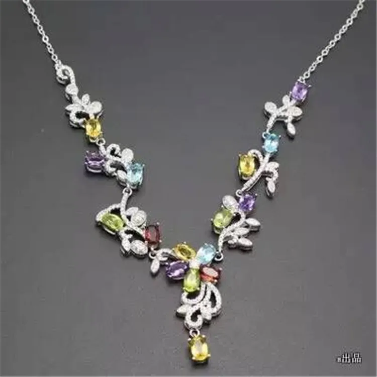 KJJEAXCMY boutique jewels S925 чистое серебро инкрустация разнообразными натуральными
