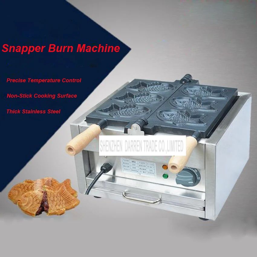 1 шт. FY 1103A 110V/220V Электрический тарелку 3 рыбы Taiyaki производитель машина рифовых и