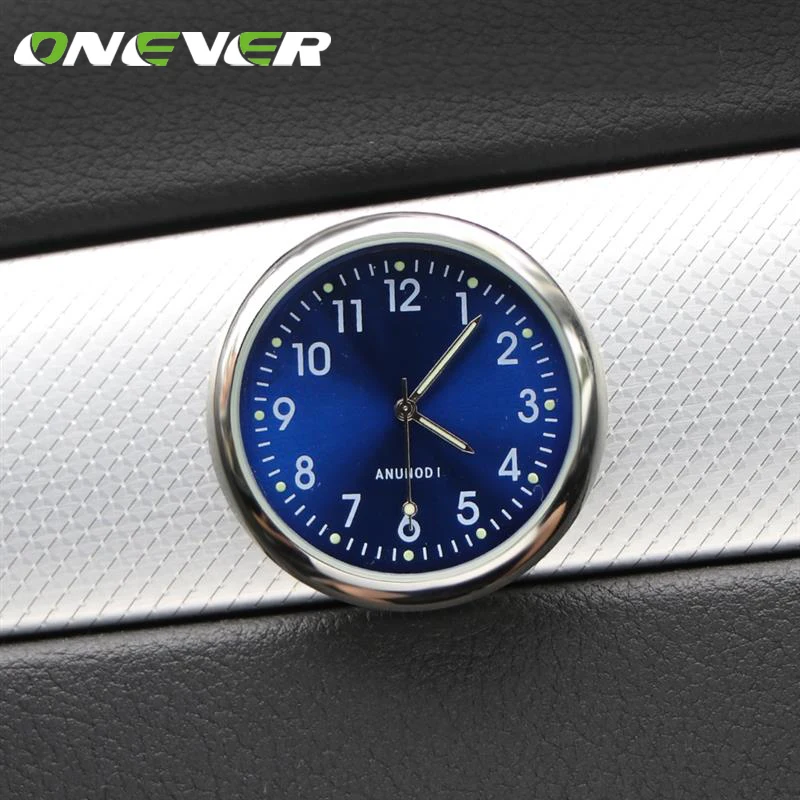 

Car Decoration Glow Automotive Clock Auto Watch Automobiles Interior Decoration Stick-On Clock Accessories Christmas Gifts