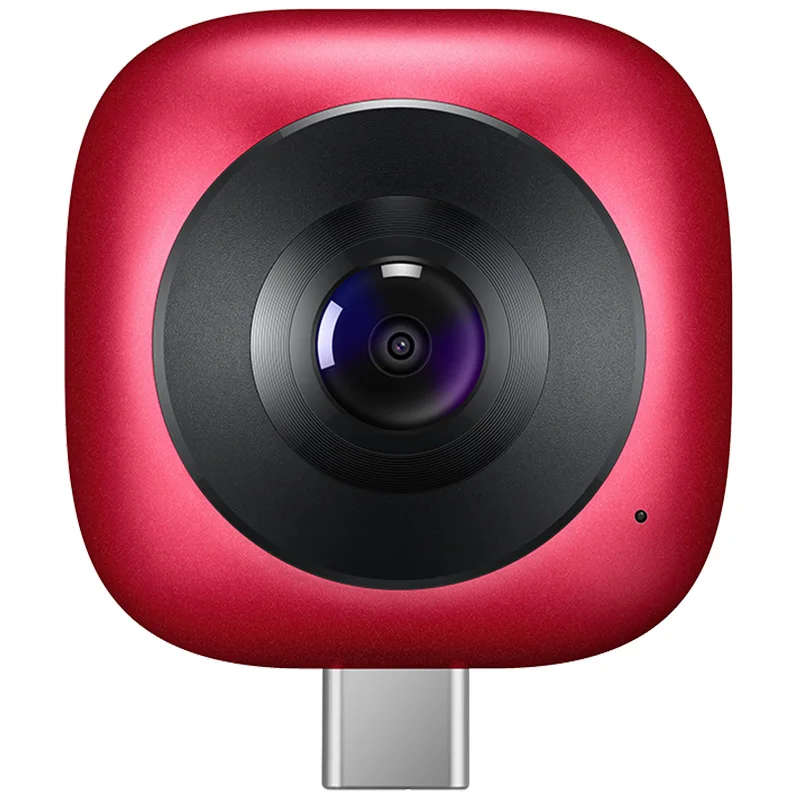 Huawei 360 панорамная видеокамера Android Sports envision 3D Live Motion Широкоугольный объектив HD VR камера внешний мобильный телефон - Цветной: Red