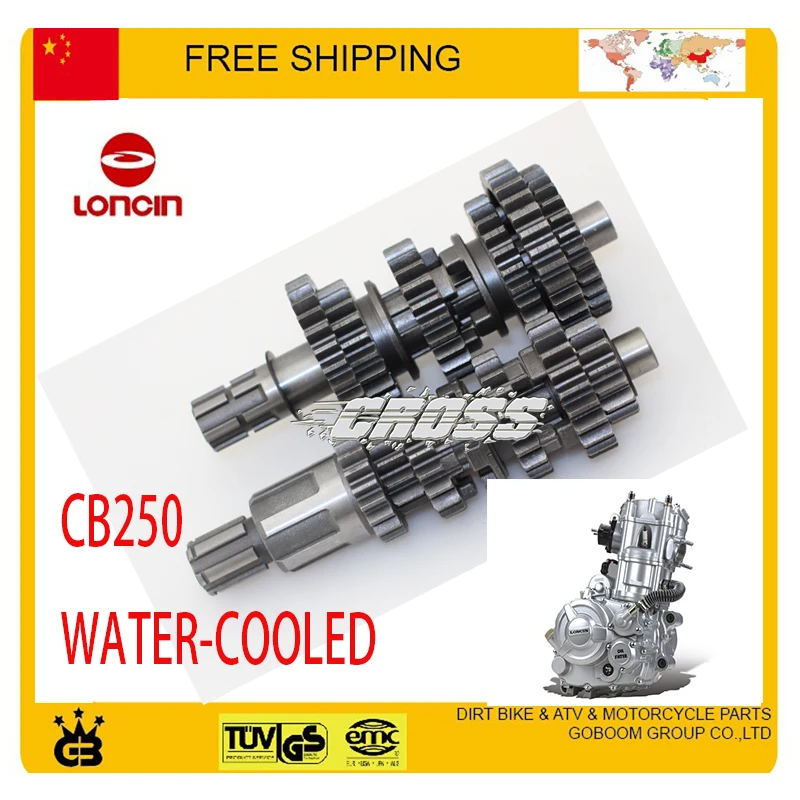 

loncin dirt bike motorcycle 250cc CB250 water cooled countshaft countershaft gear accessories free shipping