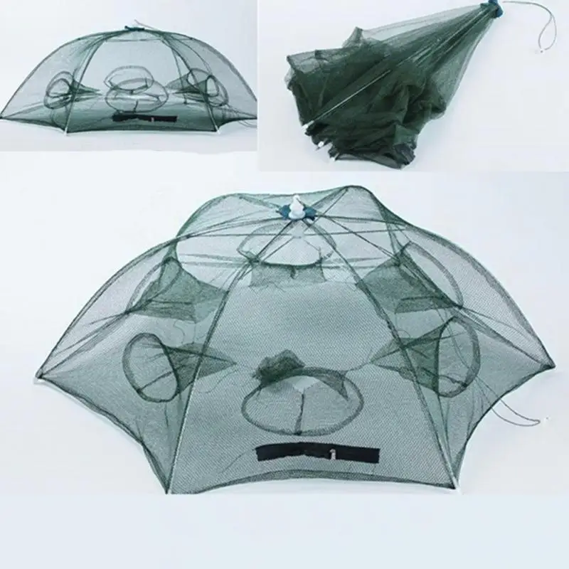 Складная переносная Шестигранная Автоматическая рыболовная сеть с 4/6/8