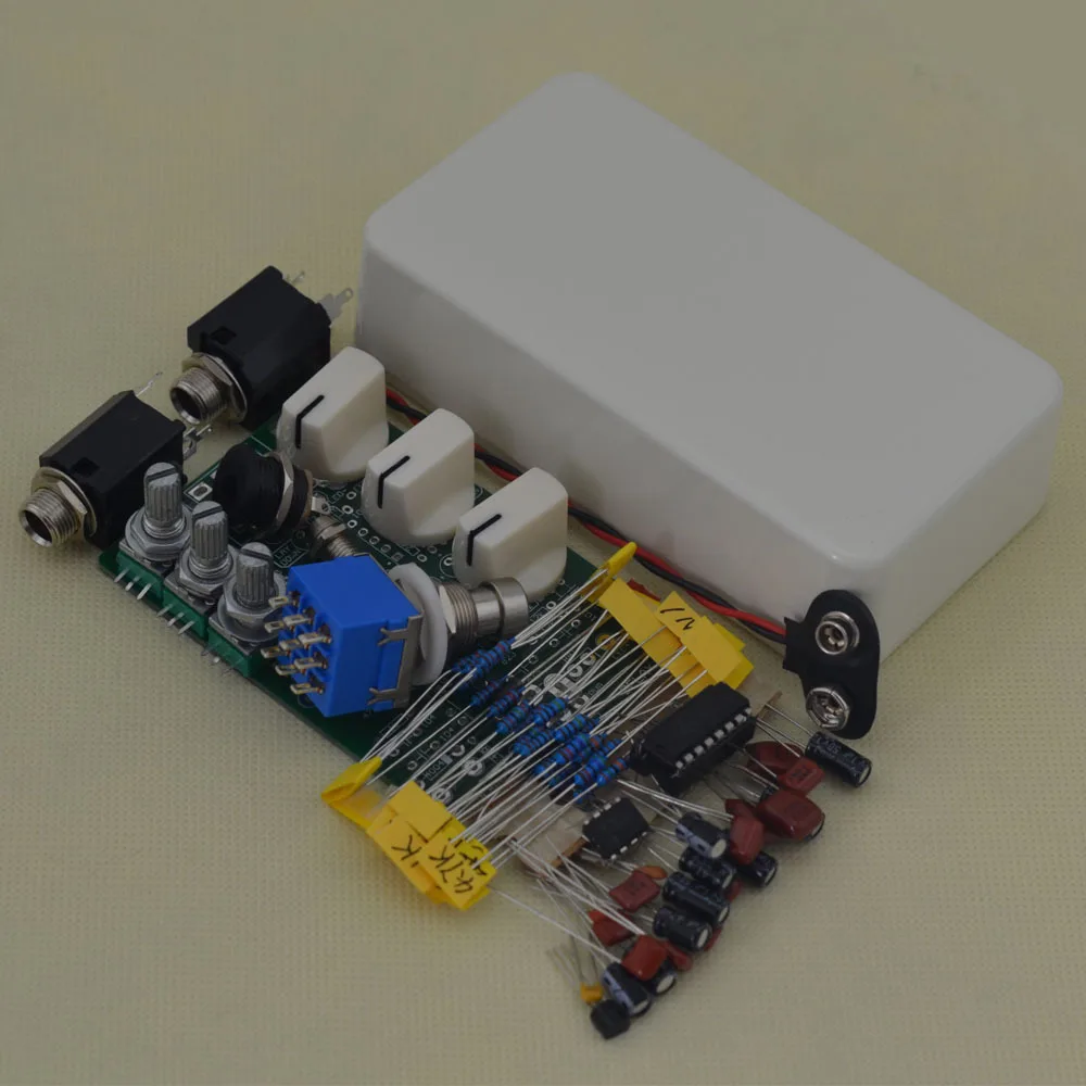 DIY гитарные педали с эффектом Delay все комплекты 1590B и 3PDT 9PIN переключатель