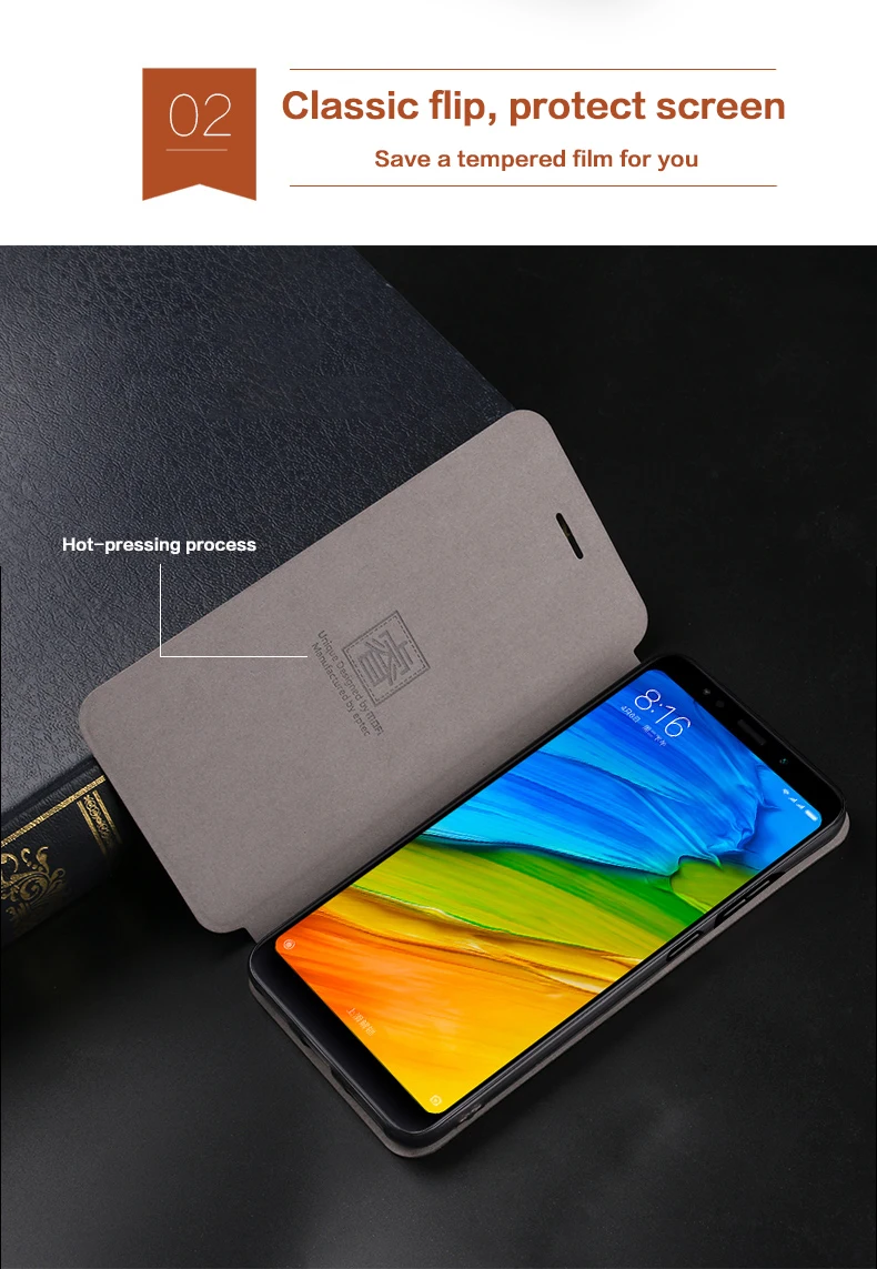 MOFI для Xiaomi Redmi 5 Plus Чехол обложка книга флип стиль мобильный мягкий чехол для телефона задняя крышка для Redmi 5 Plus чехол для телефона