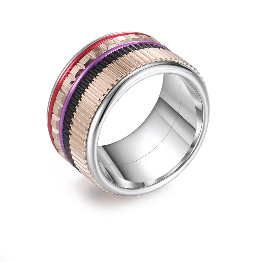 leopard Ring Floya кольца «Неделька» Для женщин слоя обручальное кольцо из Кольца из нержавейки Сменные Arctic симфония Коллекция группа - Цвет основного камня: leopard Ring